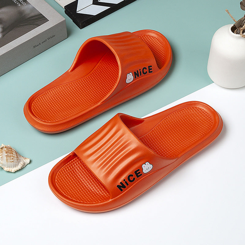Bathroom Household Minimalist Cartoon Pattern Slippers