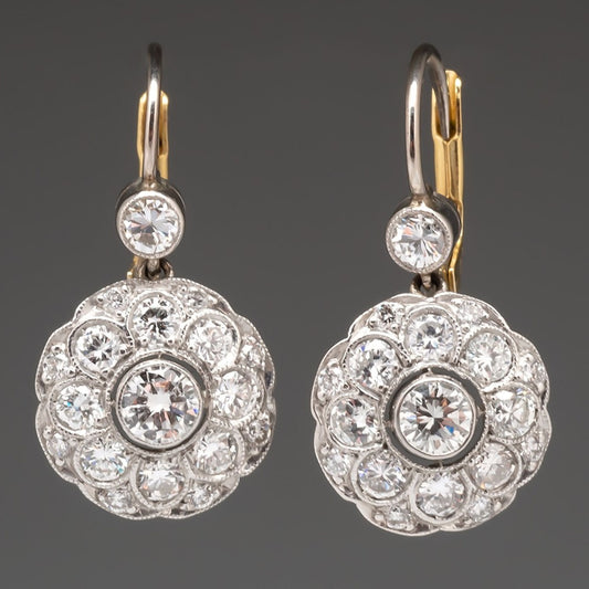 Round High-grade Light Luxury Temperament Earrings New