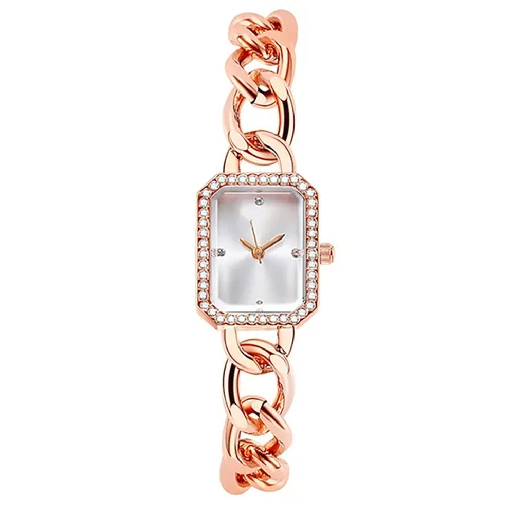 Luxury Classic Style Rectangular Women's Quartz Watch