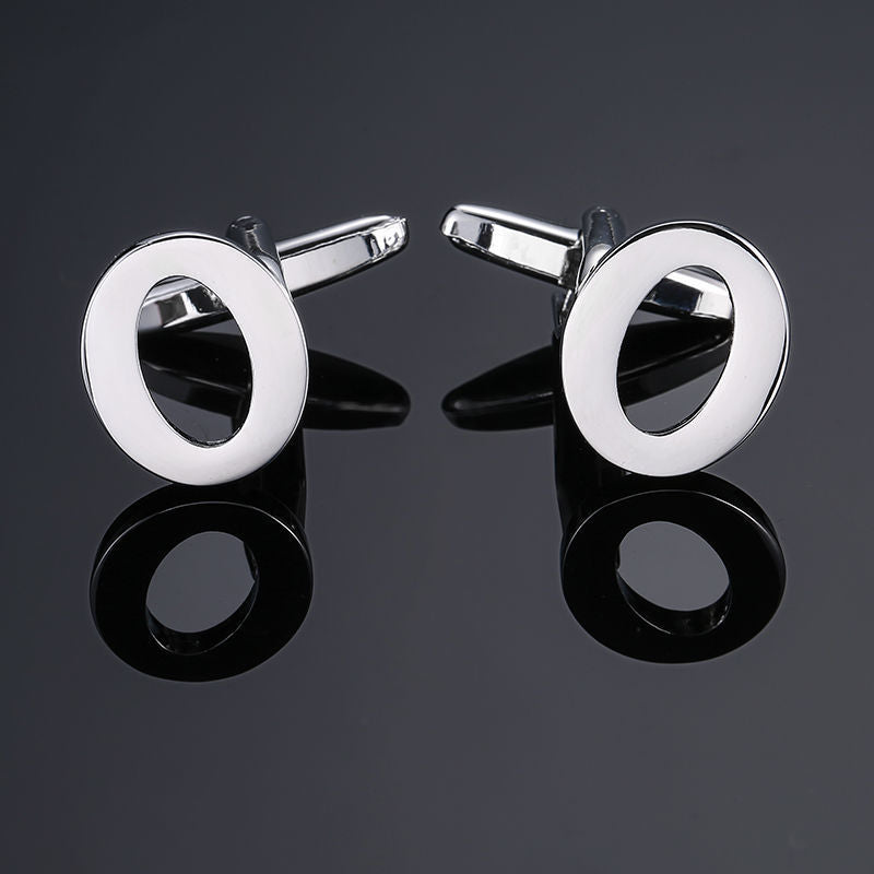 Men's French English Letter Cufflinks