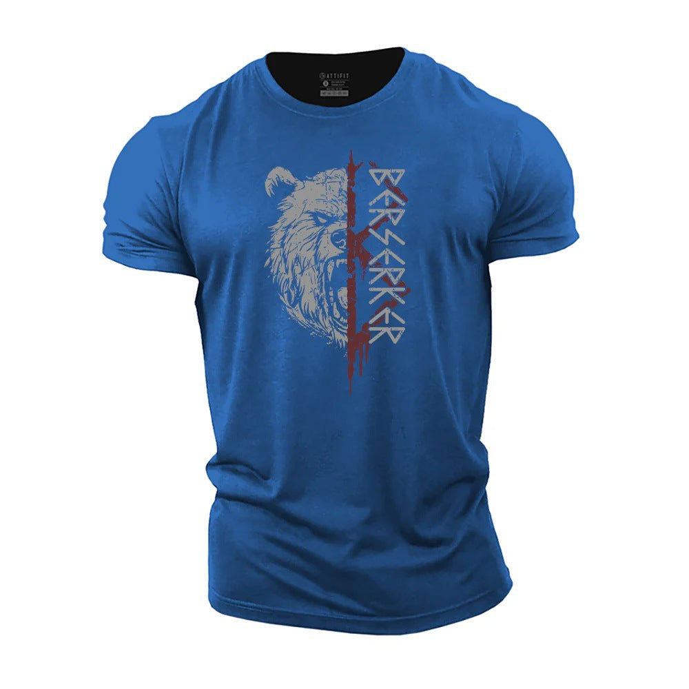 Round Neck 3D Printed Short Sleeve T-shirt