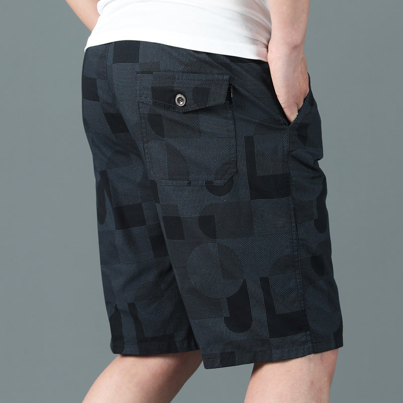 Thin Printed Shorts Fashion Outerwear Casual Pants