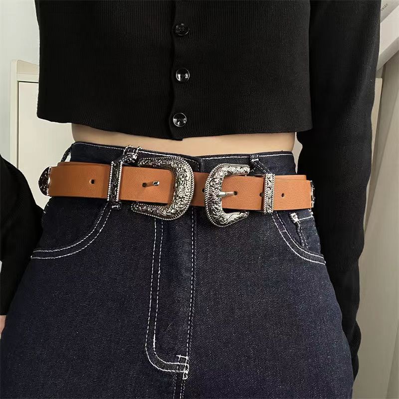 Women's Belt Fashion European And American Style Three-piece Set