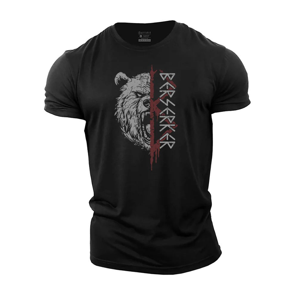 Round Neck 3D Printed Short Sleeve T-shirt