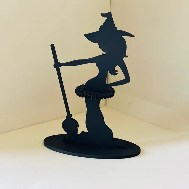 Wooden Halloween Witch Napkin Holder