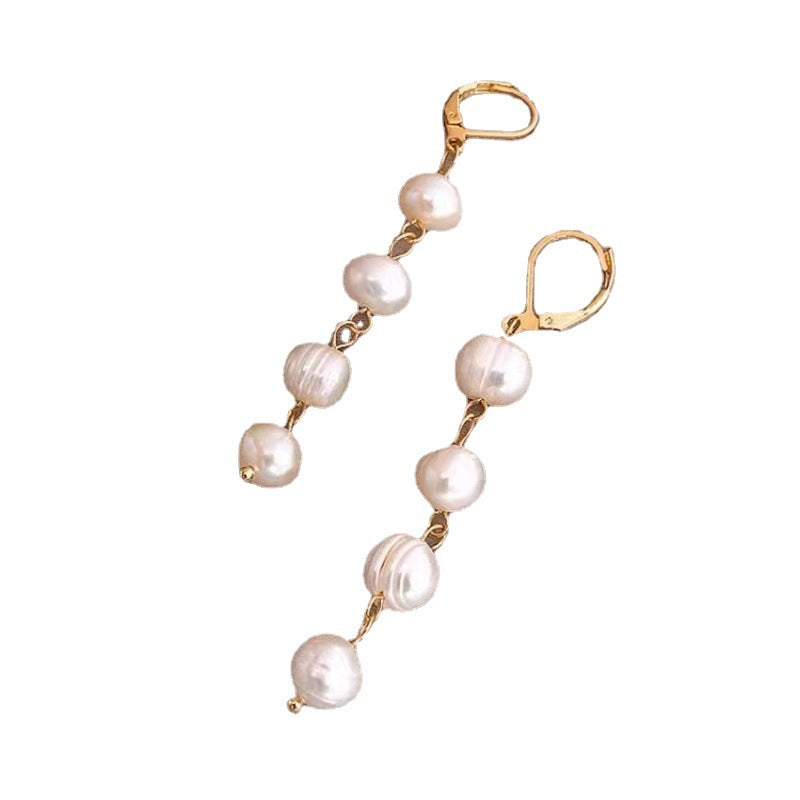 Baroque Pearl Ear Clip Natural Freshwater Pearl Ins