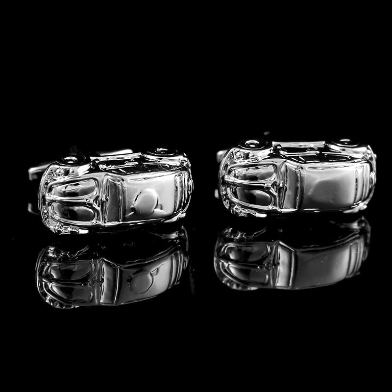 Titanium Steel Hollow Football Cufflink