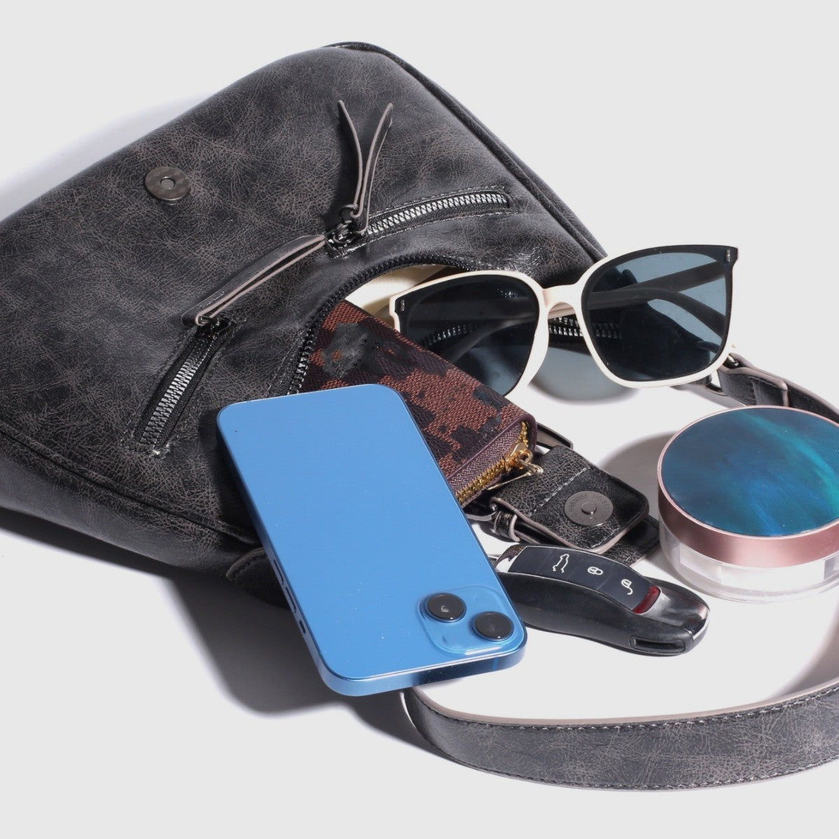 Retro Biker's Women's Shoulder Messenger Bag