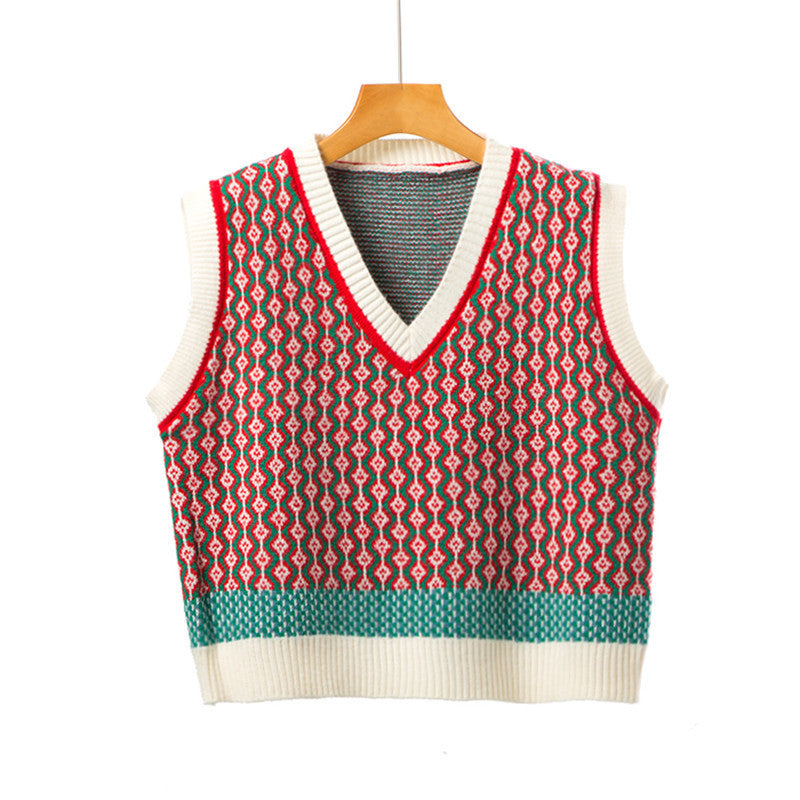 Loose Sleeveless Knitted Vest For Women