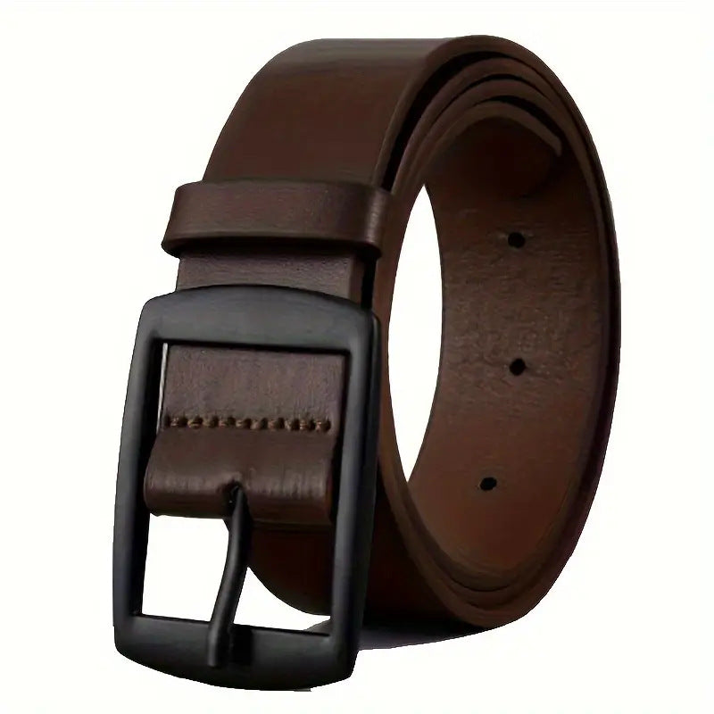 Men Business Casual Trousers Jeans Belt