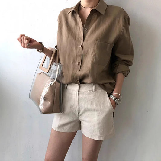 Autumn And Winter New Long Sleeve Shirt Women's Loose All-matching