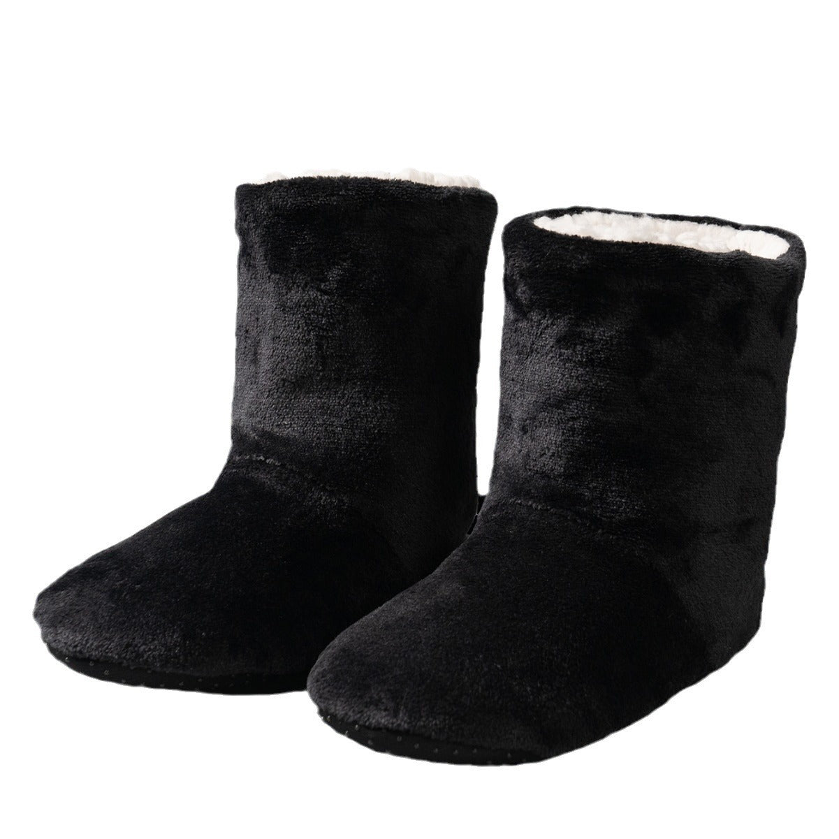 Thickened Fleece-lined Warm Floor Boots Mid-calf