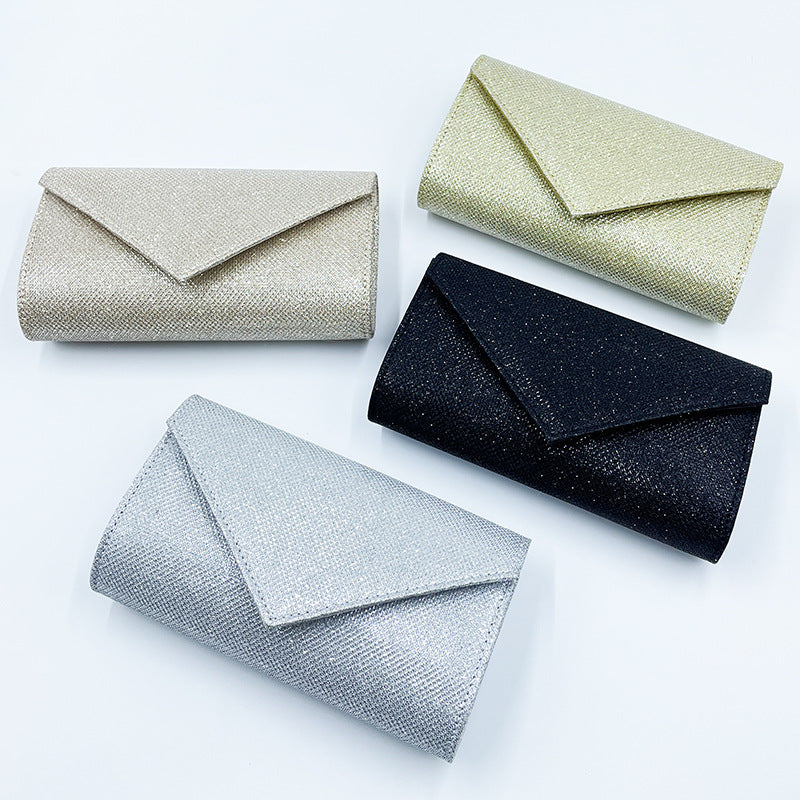 European And American Style Fashion Flash Material Dinner Bag Clutch