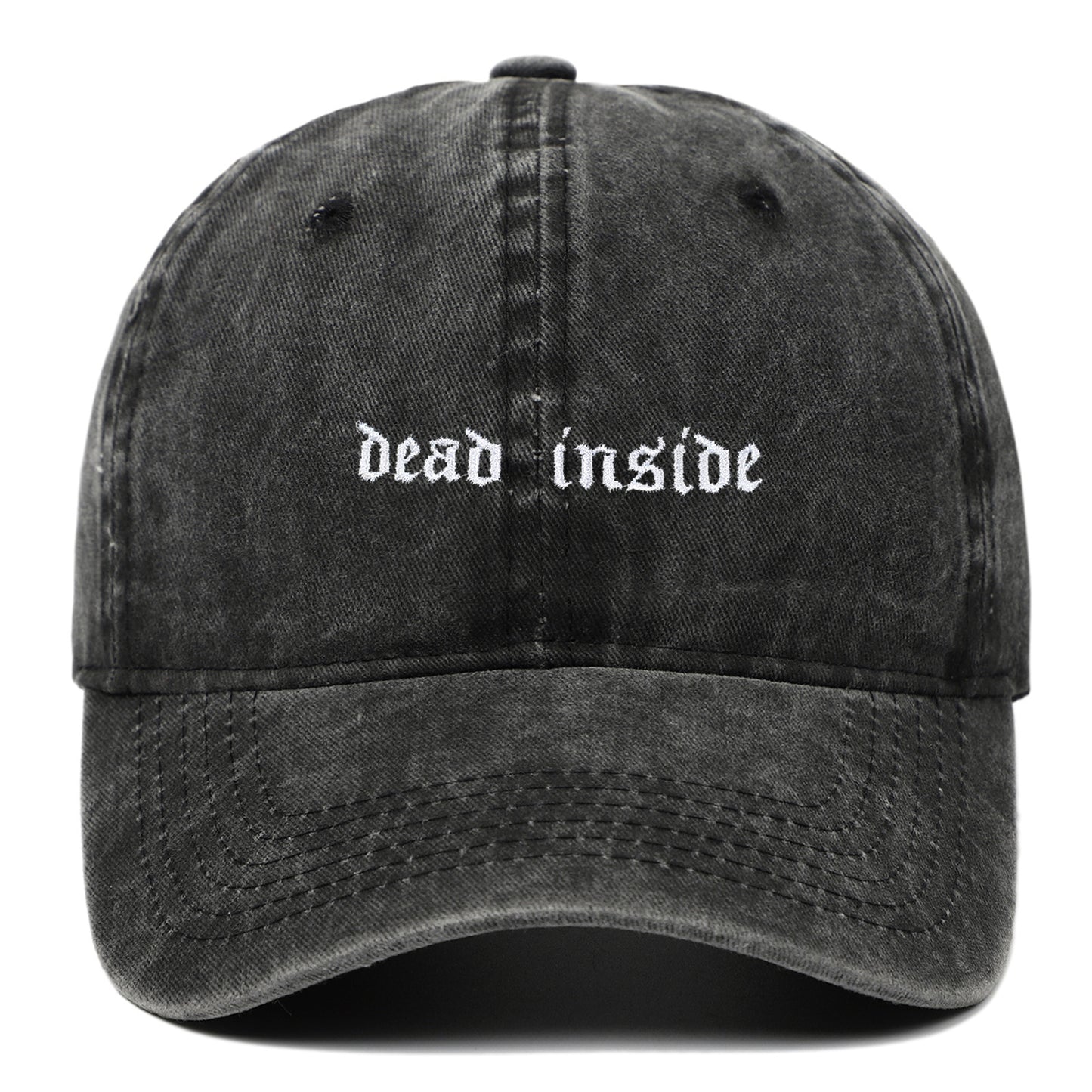 Dead Inside Embroidered Baseball Cap Cotton