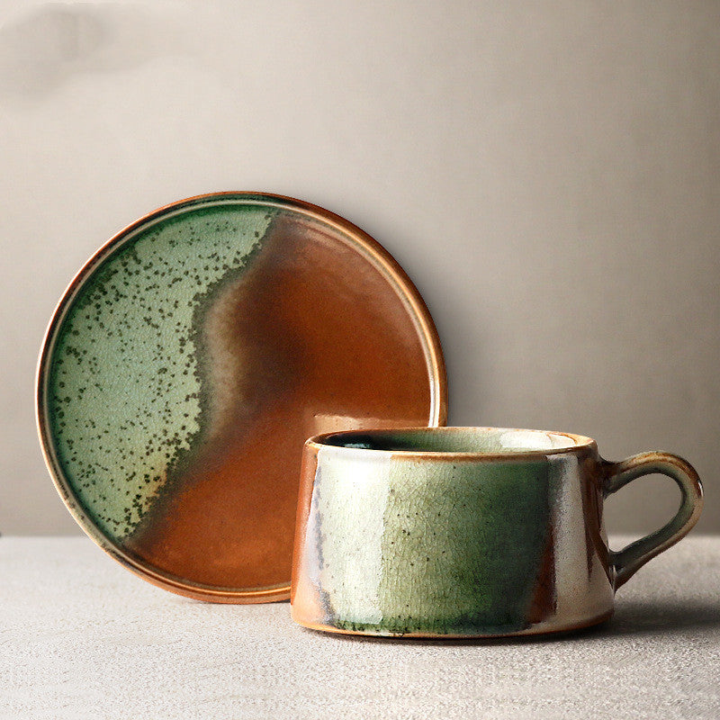 Retro Coffee With Kiln Color Changing Glaze