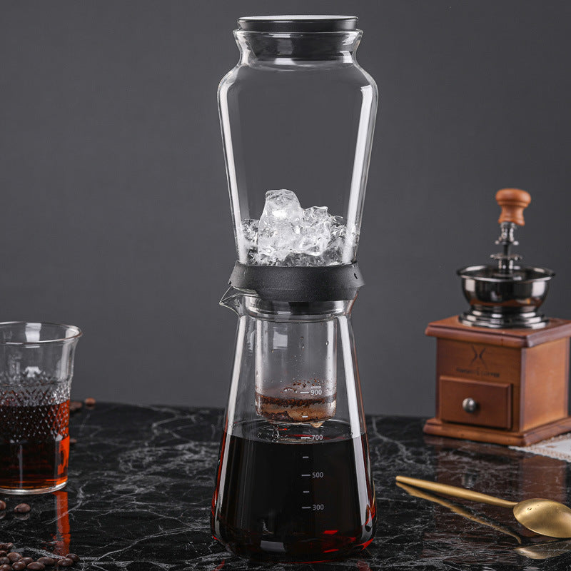 High Borosilicate Glass Large Capacity Cold Brew Ice Drip Coffee Pot