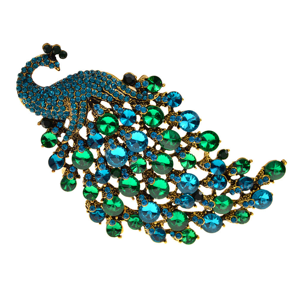 Colorful Peacock Women's Metal Brooch