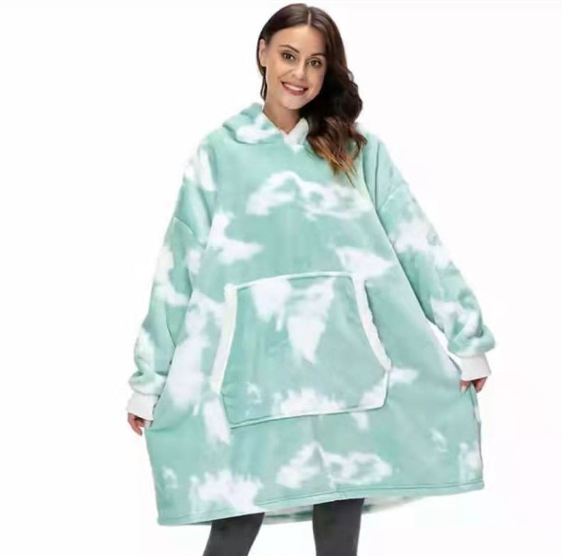 TV blanket outdoor cold and warm night gown