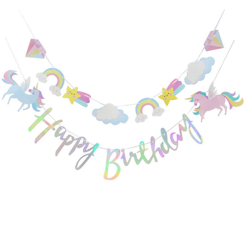 Cute Happy Birthday Children Decorative Background