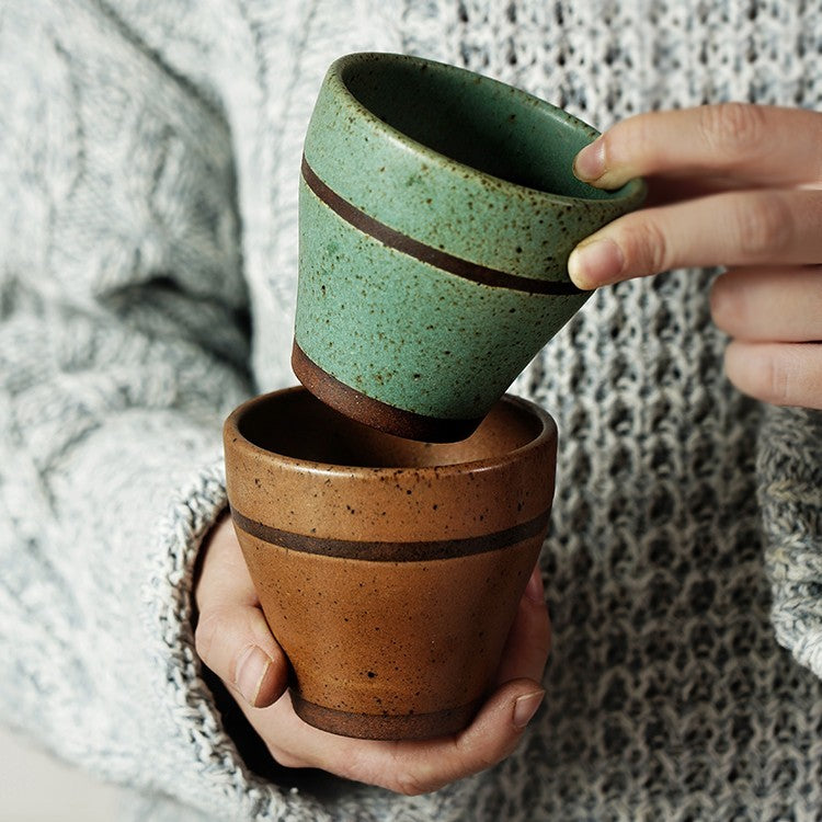 Japanese Style Ceramic Hand-painted Vintage Cup And Style Restaurant Tea