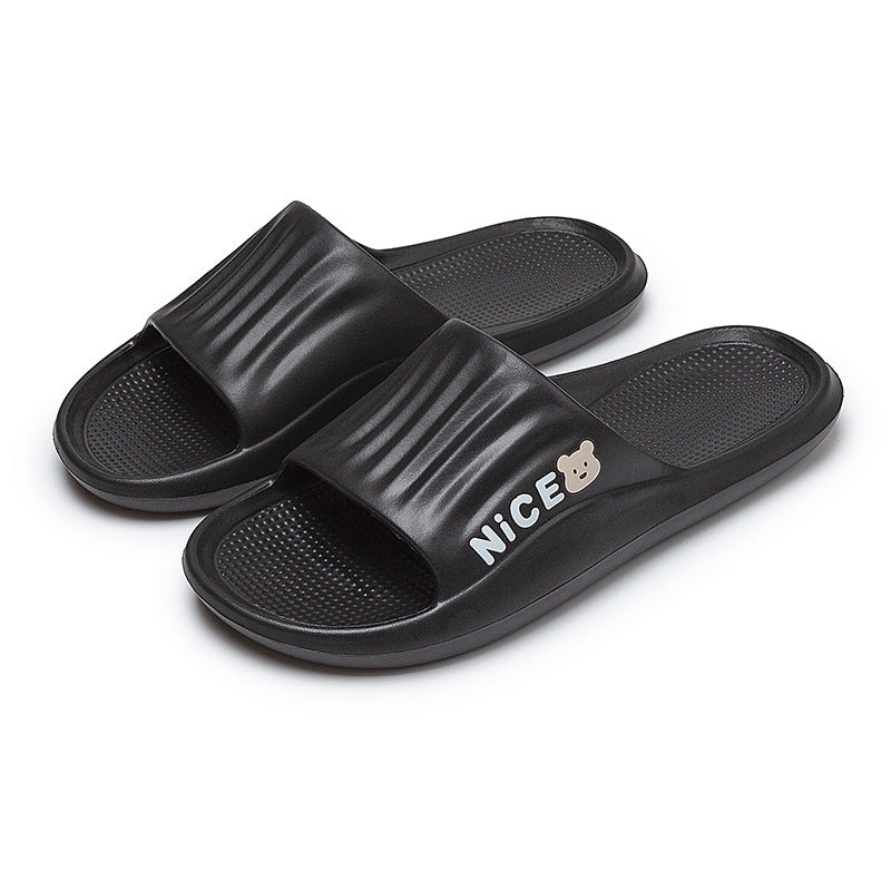 Bathroom Household Minimalist Cartoon Pattern Slippers