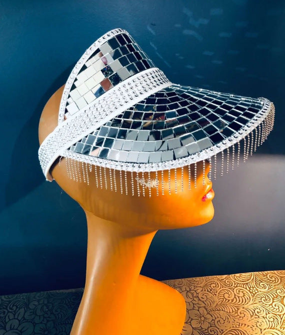 Disco Sunhat Disco Ball Festival Visor Decoration