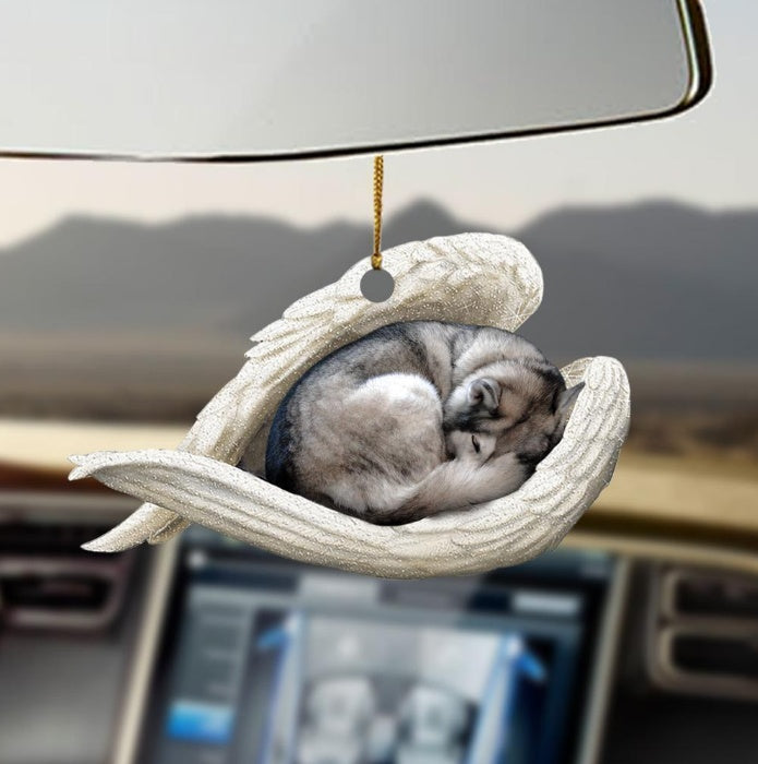 Car Pendant Sleeping Dog Angel Home Decor Acrylic Showcase Hanging Ornaments For Doors