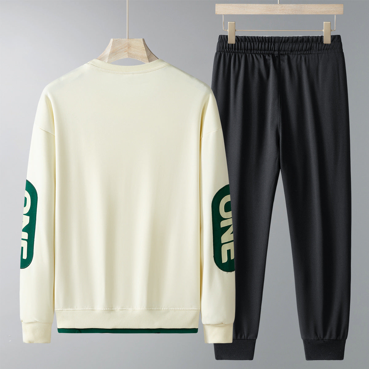 Spring And Autumn New Casual Sweatshirt Trousers Set For Men