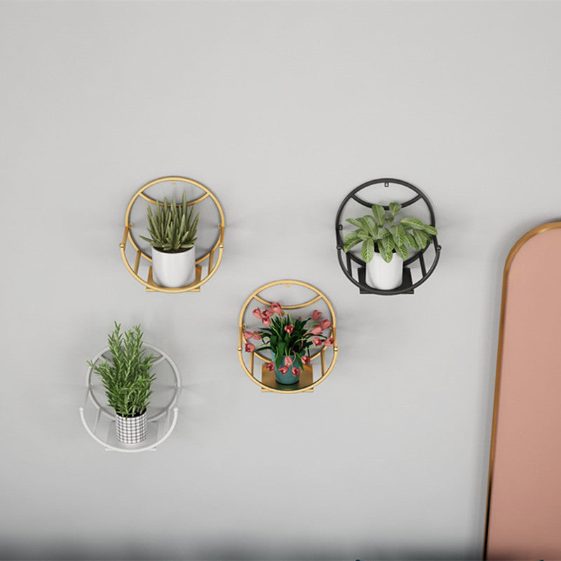 Minimal Modern Flower Rack Tiles Without Nails