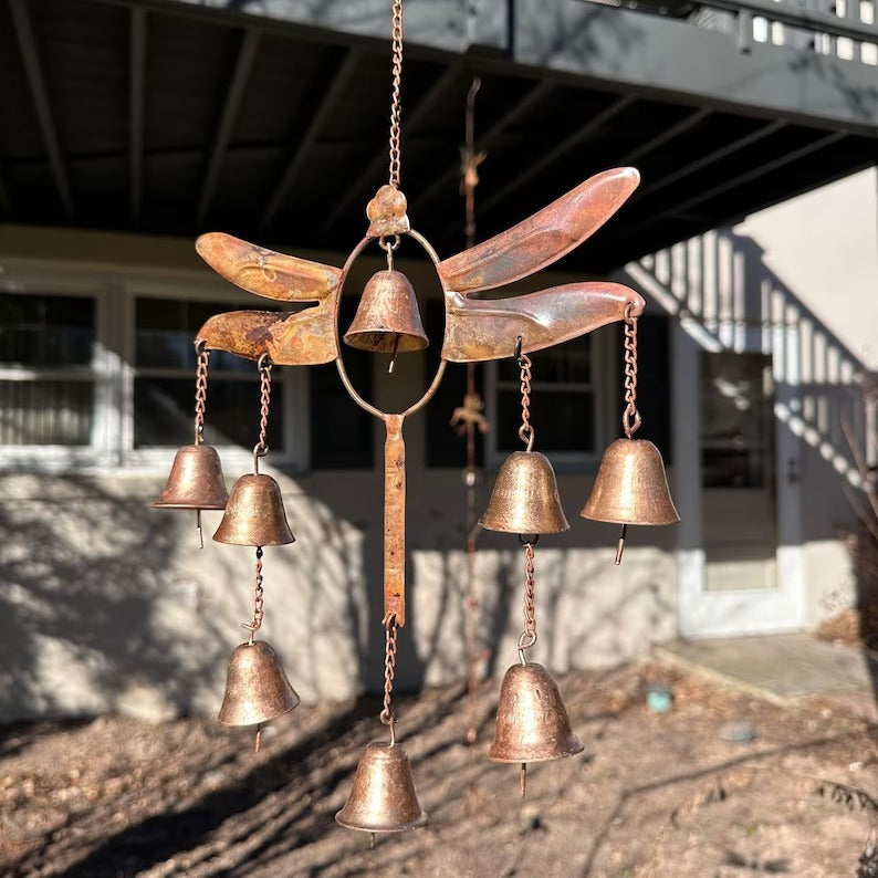 Gardening Decorations Dragonfly Wind Chimes