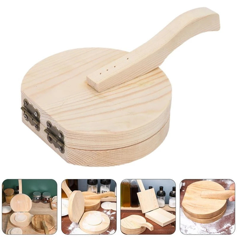 Wooden Dough Pressing Tool Wooden Dough Pressing Tool Solid Color