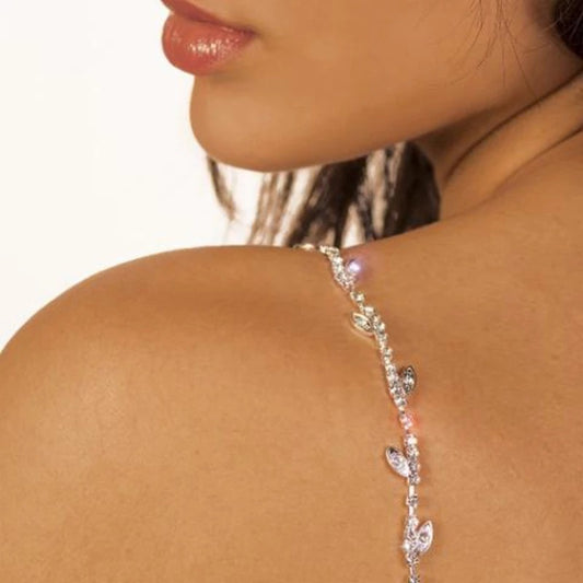 Women's Leaf Rhinestone Shoulder Chain