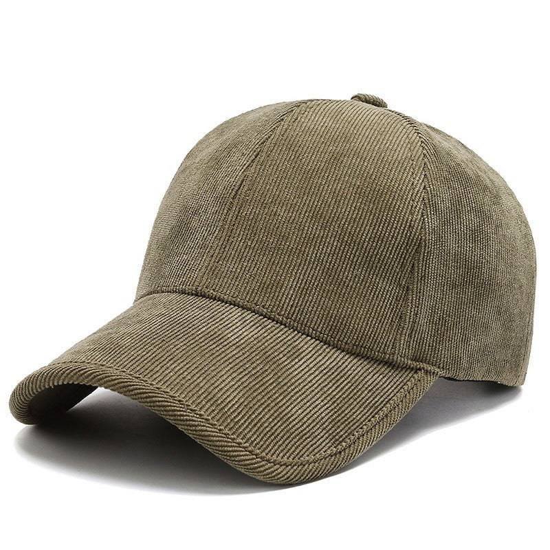 Four Seasons Corduroy Color Baseball Cap Casual All-matching