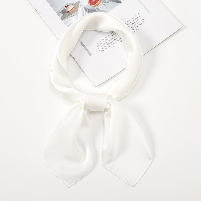 Simple And Versatile Satin Plain Handkerchief