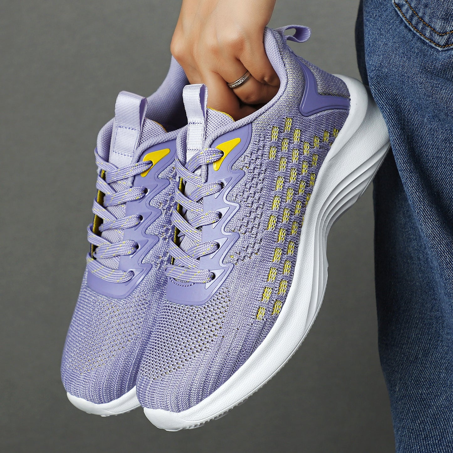 Women's Shoes Flyknit Running Shoes Plus Size