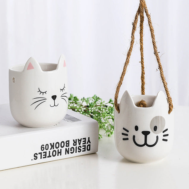 Simple Outdoor Gardening Animal Flower Pot Hanging Potted Plant