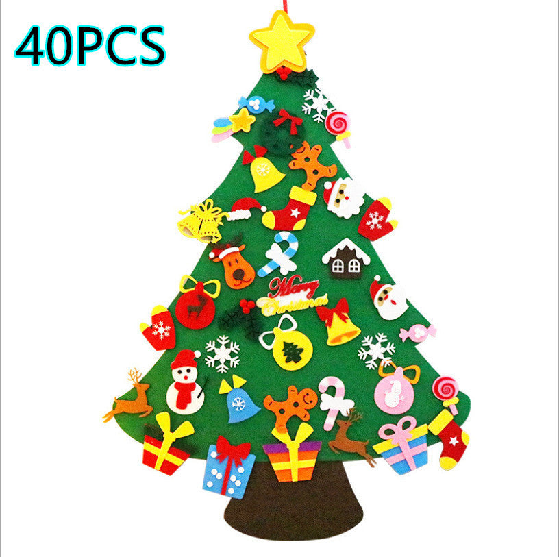 Children's Handmade Puzzle Pendant Christmas Tree