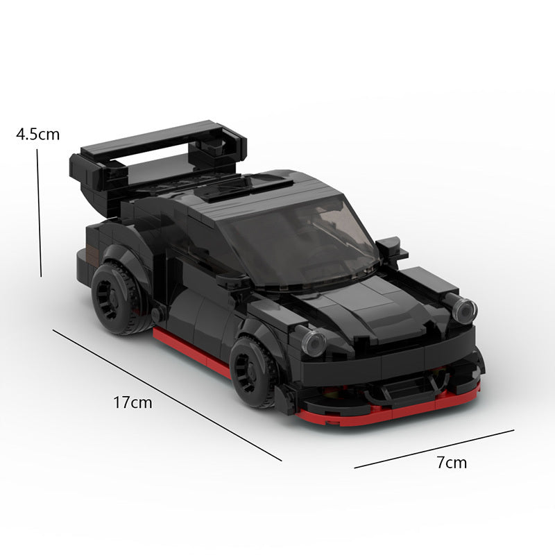 Building Blocks  Wide-body Low Lying Speed 8 Grid Boy Car Model