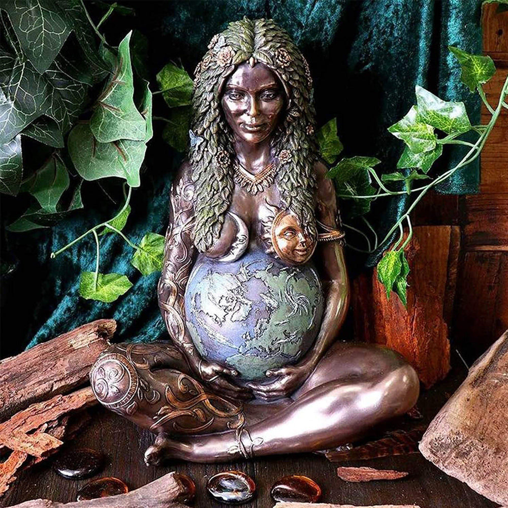 Mother Earth Statue Resin Decoration