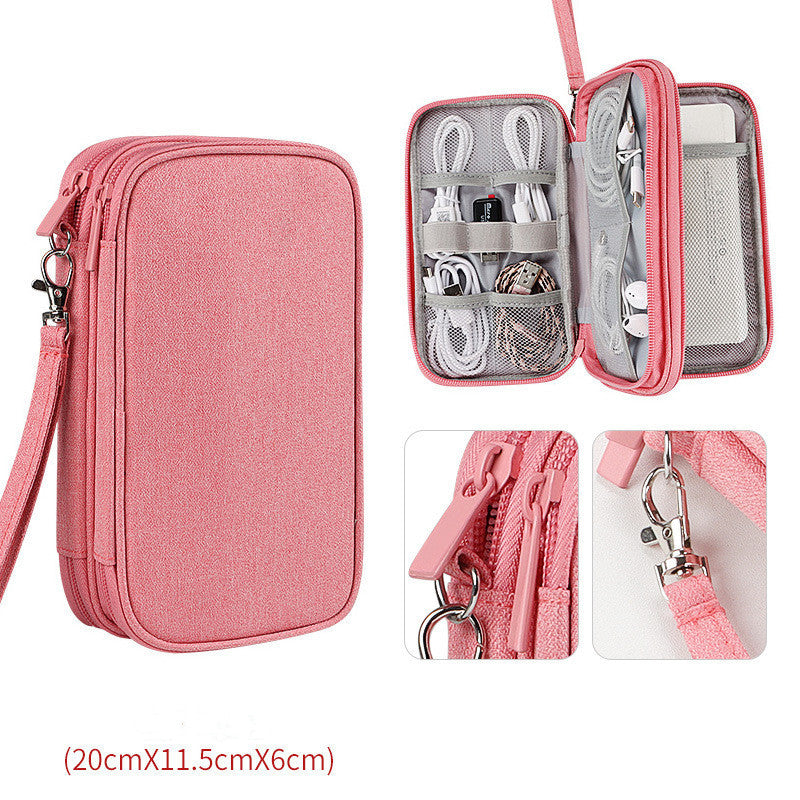 Multifunctional Portable Organizer Bag Storage Bag Box Hard Drive Data Cable Headset