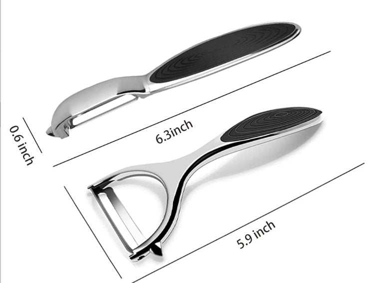 Stainless steel peeler and scraper