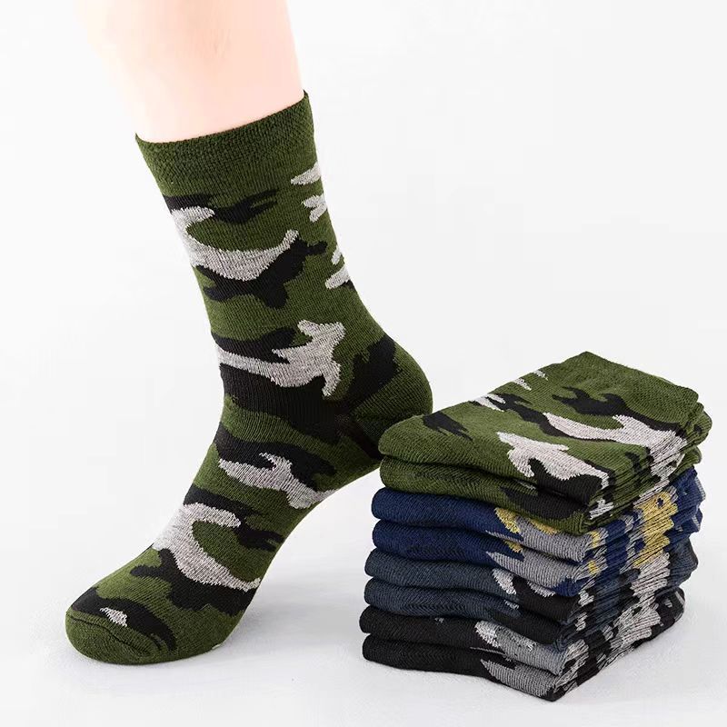 Military Training Polyester Cotton Tube Socks