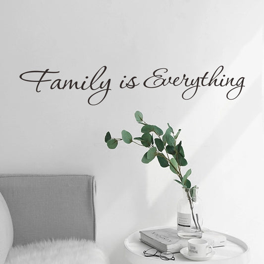 Family Is Everything English Motto Wall Stickers Family Removable Wall Stickers FX1077