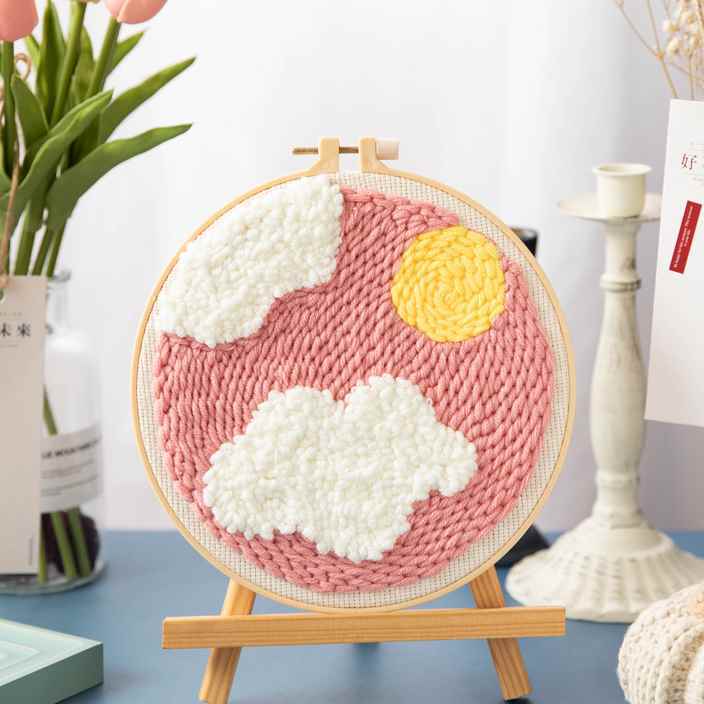 Poke Embroidery DIY Material Package To Make By Yourself Zero Basis For Novices