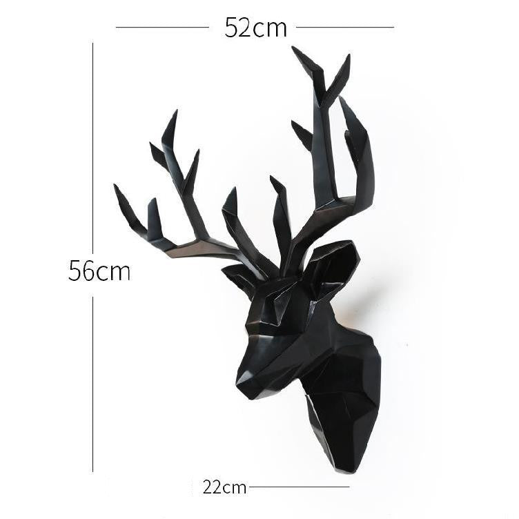 Retro European Creative Resin Animal Deer Head Ornament