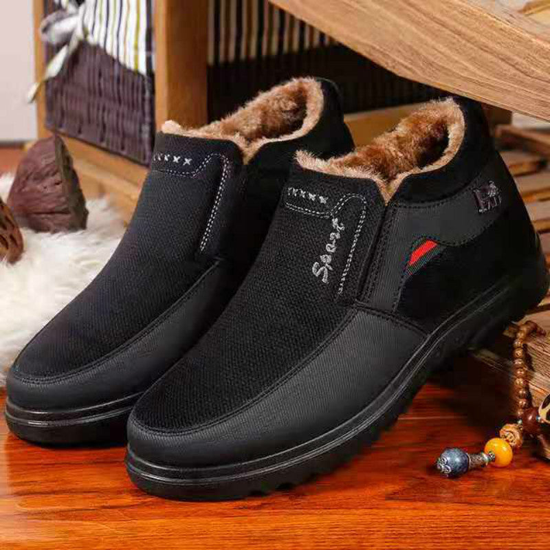 Dad Cotton Shoes Non Slip Soft Sole Ankle Boots