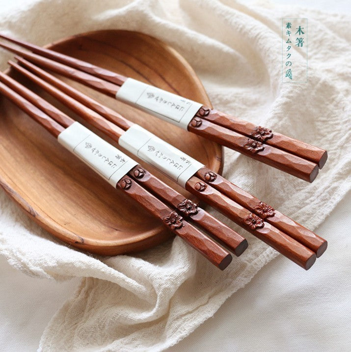 Hand-carved Wooden Chopsticks And Portable Chopsticks