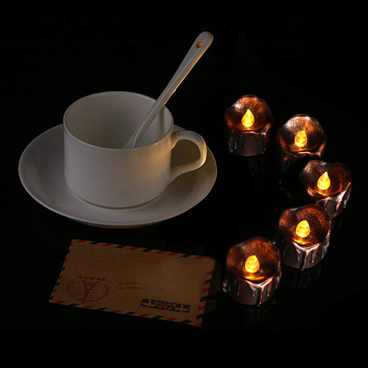 LED Black Electronic Candle Light Table Decoration Light Halloween Decoration Pumpkin Party Party Supplies Home Decor