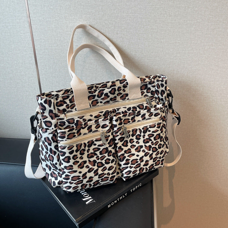 Large Capacity Leopard Print All-match Shoulder Messenger Bag