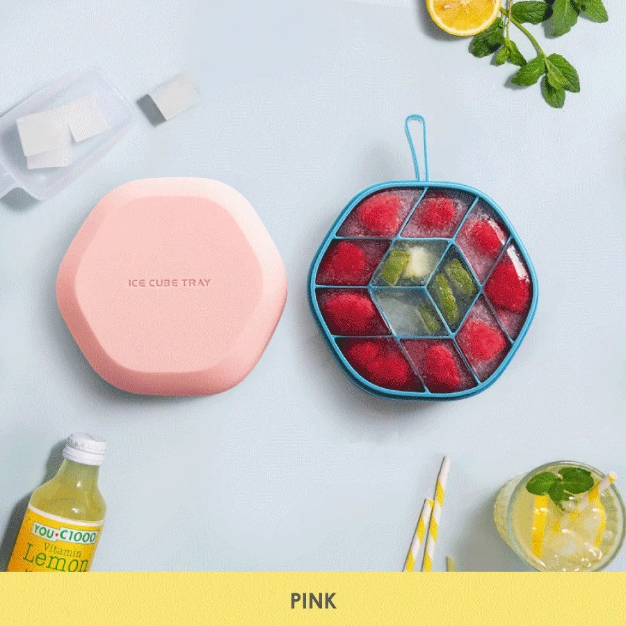 Beehive - Mini Silicone Ice Cube Tray With Lid